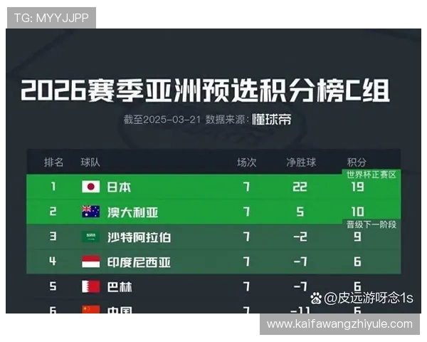 2026年世界杯亚洲区积分榜最新动态，关注各队积分变化与晋级形势分析